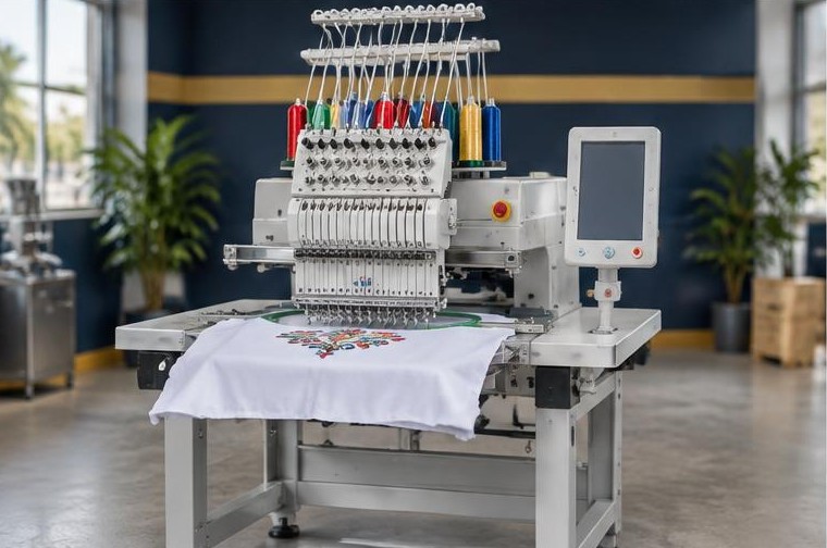 Brodeuse industrielle compacte multiaiguille