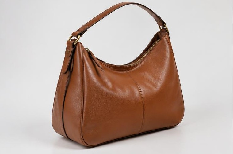 Sac à main en cuir cognac